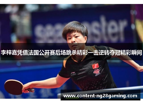 李梓嘉凭借法国公开赛后场跳杀精彩一击逆转夺冠精彩瞬间